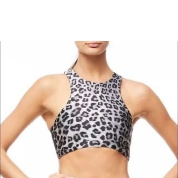Good American Empower Bra In Snow Leopard Size 1/Small - Picture 1 of 11